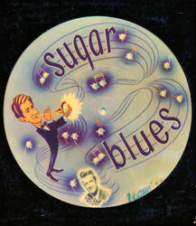 Clyde McCoy - Sugar Blues, Rückseite Basin Street Blues - Picture Vinyl - neu 