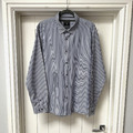 Neu Look Clothing of Culture & Distinction Herren gestreiftes Shirt blau & weiß XL