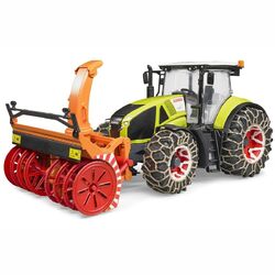 BRUDER 03017 Claas Axion 950 mit Schneeketten und Schneefräse