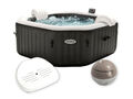 INTEX 28462 Whirlpool PureSPA Jet Bubble Deluxe (Ø218cm) + Sitz & Dosierspender