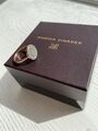 Monica Vinader Ava Diamanten Disc Ring Rose Gold M 52 wie NEU
