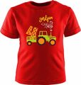 Kinder T-Shirt kurzarm Traktor personalisiert mit Geburtagszahl und Name