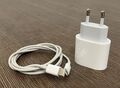 Apple iPhone USB‑C auf Lightning Kabel - Weiß, 1m (MX0K2ZM/A) + Netzteil