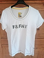 Frieda & Freddies T-Shirt,weiß mit Print,Gr.S/M