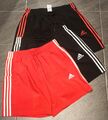 Adidas Hose Shorts Schwarz Weiß Rot L