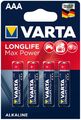 4 x Varta LONGLIFE Max Power Batterien AAA Micro HR03 1,5V Batterie MHD 2028