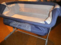 Chicco Next 2 Me Babybett Beistellbett blau m. Wiegefunktion und Matratze