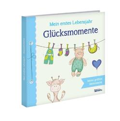 Babyalbum: Mein erstes Lebensjahr - Glücksmomente. Blau | Buch | Deutsch (2020)