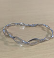 925 Silber heiße Diamanten modernistisches Designerarmband gestempelt/19 cm