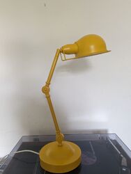 Vintage Stil gelbe Jielde Schreibtischlampe