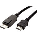 Value DisplayPort / HDMI Adapterkabel DisplayPort Stecker, HDMI-A Stecker 2.0...