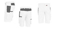 Arbeitshose Shorts kurze Sommer Hose Bermuda Arbeitsshorts Größe 50 weiß-grau