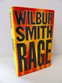 ERSTE AUSGABE Rage von Wilbur Smith Hardcover-Buch