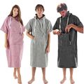 Badeponcho Erwachsene Frottee Surf Poncho Damen Herren Baumwolle Handtuch Strand