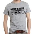T-Shirt GOLDEN RETRIEVER HÖREN AUFS WORT Goldie Unisex Hund Hundemotiv