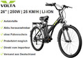 VB3 Elektrofahrrad E-Bike 26 Zoll Pedelec Fahrrad 250W 36V Motor Citybike 6 Gang