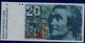 Banknote Geldscheine 20 franken francs 1978 Schweiz Swiss TOP 