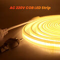 COB LED Streifen 230V Stripe Leiste Band Lichtschlauch keine Lichtpunkte Dimmbar