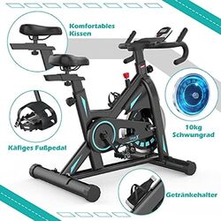LCD Monitor Heimtrainer Ergometer Indoor Cycling Bike Fitness Fahrrad bis 150 KG