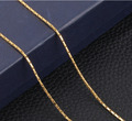 18 Karat dünne Goldkette Schlangenkette vergoldet 1MM für Anhänger 50cm Schmuck