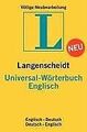Englisch. Universal-Wörterbuch. Langenscheidt von unknown | Buch | Zustand gut