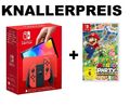 Nintendo Switch OLED Modell Mario-Edition (rot) + Mario Party Superstars - NEU