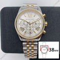 Michael Kors MK5955 Damenuhr Lexington Silver Chronograph Analogue Two Tone 