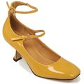 Banned Retro Vintage Rockabilly Swing Lackleder Pumps Heels - Margarita Gelb