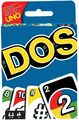 Mattel Games UNO DOS Kartenspiel Gesellschaftsspiel Familienspiel Kinderspiel