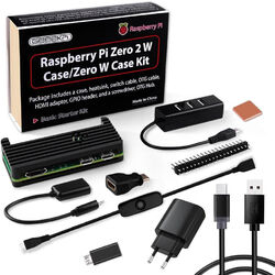 Geeekpi Raspberry Pi Zero 2 W Case Kit with Raspberry Pi Zero 2 W Aluminum Passi