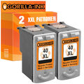 2 Patronen XL Black für Canon PG-40 | Fax JX200 210P 500 510P Pixma IP1100 1300