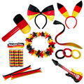 Deutschland Fanartikel 2024 Fußball EM WM Germany Flagge Party Fan Fahne Magnet