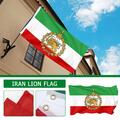 1x Persien Iran Löwe 90*150cm Ärmel Flagge Persische Iranische Flagge-Shah Neu