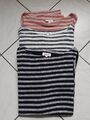 3 - S. Oliver Shirts Gr. 38  in blau, weiß, rosa mit weißen Streifen  wie neu