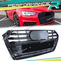 S4 Look Schwarz Frontgrill Grill Kühlergrill Für Audi A4 S4 B9 Avant Limo 15-19