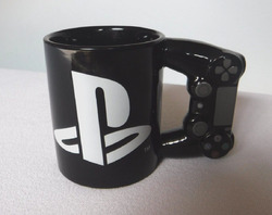 Playstation 4th Generation Controller Tasse Sony Mug Kaffeetasse - schwarz