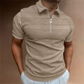 Polo-T-Shirts, schmal geschnittenes Golf-Kurzarm-T-Shirt für Herren
