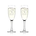 2er Set Sektgläser personalisiert ♥Hochzeit Geschenk für Paare♥ Sektglas Gravur