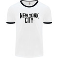 New York City wie getragen von John Lennon Herren Ringer T-Shirt