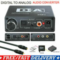 Digital zu Analog Audio Konverter Wandler Adapter Digital Toslink RCA R/L 3.5MM