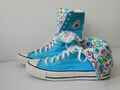 Converse All Star Chuck Taylor High Top Türkis/Bunt Größe 41