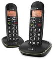 Doro PhoneEasy 100w Duo DECT Schnurlostelefon 2 Mobilteile 2 Handteile Handgerät
