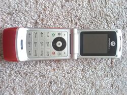Motorola W375 - Rot [EE] Handy, fehlt zurück, aber funktionsfähig