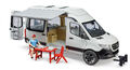 Bruder 02672 MB Sprinter Wohnmobil Camper mit Fahrer Motorhome