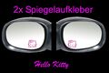 2x Hello Kitty Spiegel Auto Aufkleber Sticker 4,5cm x 4,5cm Fun Tankdeckel Kat
