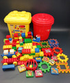 Konvolut Vintage LEGO Duplo  1544 Box und Puzzle Bausteine