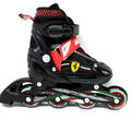 Ferrari Inline Skate verstellbare Kinder Inliner  schwarz rot Gr. 30-33 Abec 5