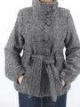 H&M Mantel,Jacke aus Woll-Mix mit Gürtel schwarz /weiß Gr. 40 Damen Top