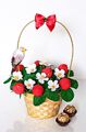 Muttertag Geschenk für Frauen Erdbeeren Pralinen Korb 3D Grußkarte Geburtstag