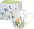 GILDE Tasse Wild Flowers  Wilde Blumewiese Shabby Landhaus aus Porzellan